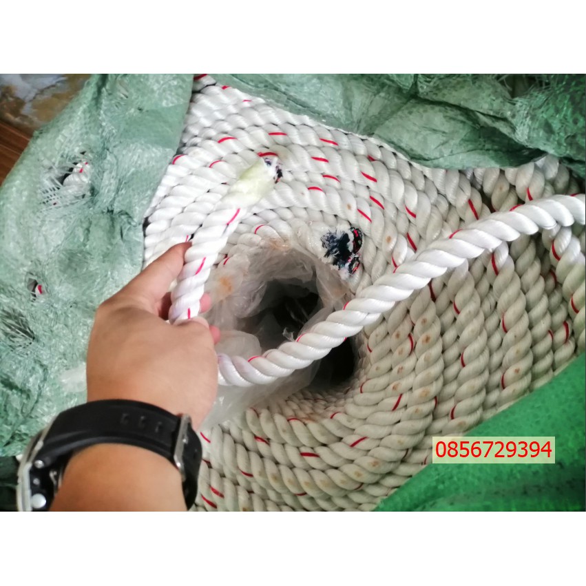 30m Dây thừng, Dây dù cứu sinh [ BỀN BỈ ] nhiều kích cỡ (10,12,14,16,18mm)