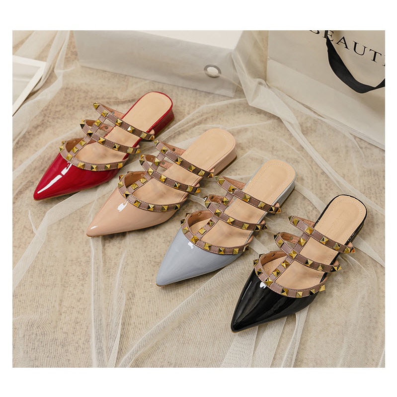 HÀNG CÓ SẴN ( Size 40➡️44) _ Giày Sục Gót Vuông Phối Big Size