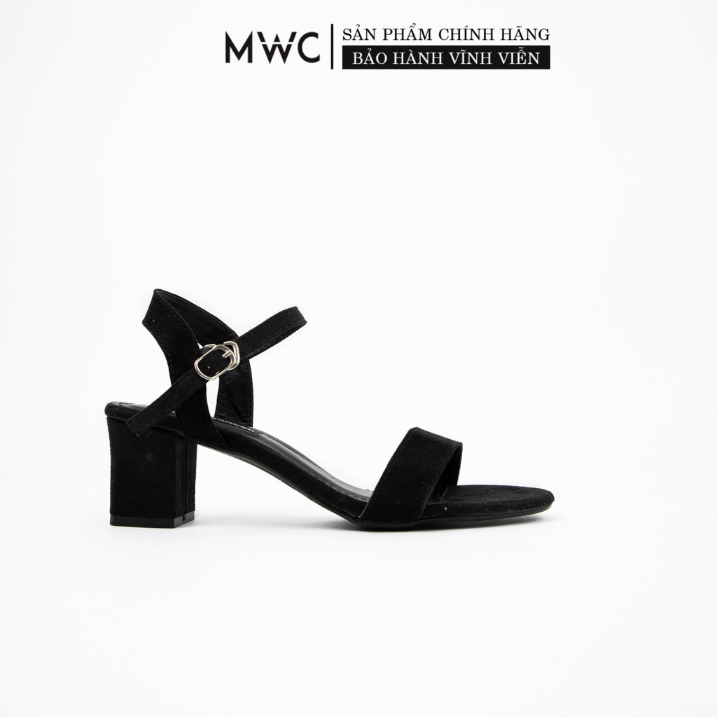 Giày Sandal Cao Gót MWC Quai Ngang Đế Vuông 5CM NUCG-3965