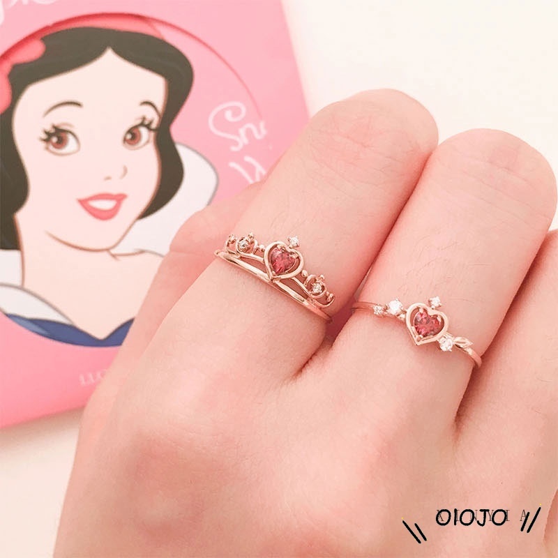 Nhẫn Mạ Bạc 925 Phong Cách Disney Độc Đáo Sành Điệu