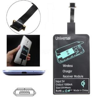 Miếng Dán Hỗ Trợ Sạc Không Dây Chuẩn Qi Đầu Android/Type-C/Lightning iPhone