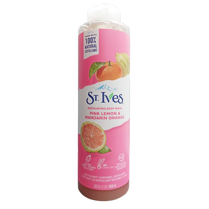 Sữa tắm làm sáng da Hương Cam Chanh St. Ives Even &amp; Bright body wash 650ml