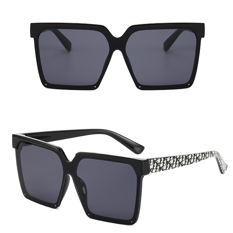 Kính Mát Gọng Vuông Lớn Phong Cách Retro Thời Trang Cho Nữ