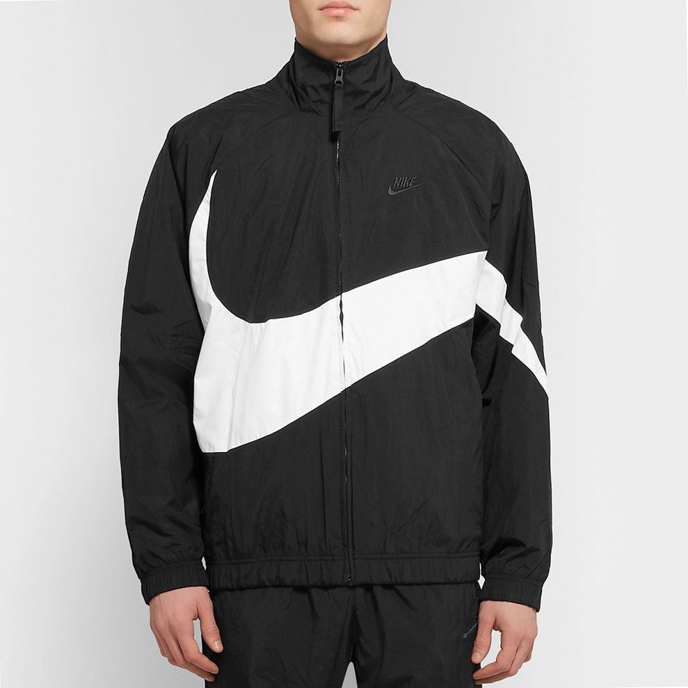 ÁO KHOÁC NIKE SWOOSH WOVEN - ĐEN/ TRẮNG