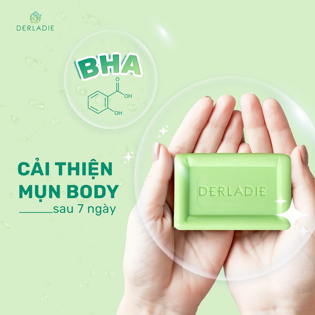 Xà Bông Giảm Mụn Lưng Và Cơ Thể Sau 7 Ngày Derladie Body Cleansing Bar For Blemish Skin 50g | BigBuy360 - bigbuy360.vn