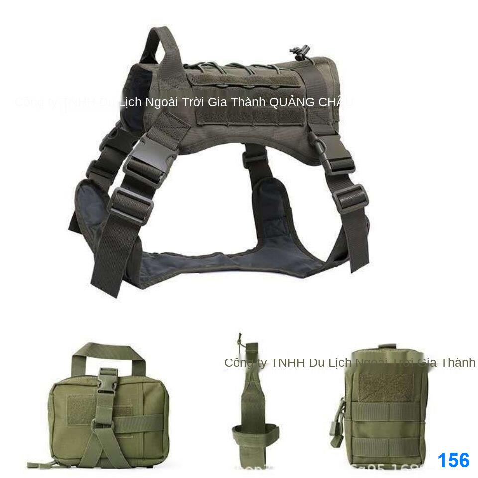 2021 ◎✾Những người đam mê quân sự ngoài trời áo gi-lê cho chó chiến thuật, tuần tra cỡ lớn, quần và thiết bị đa chức năn