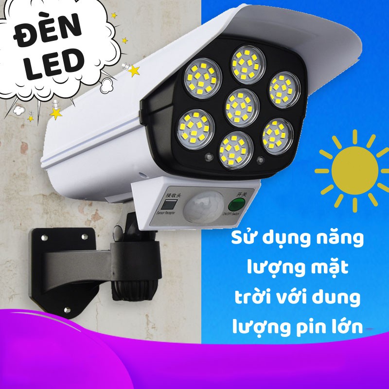 Đèn Năng Lượng Mặt Trời, Đèn Led Hình Camera Sử Dụng Năng Lượng Mặt Trời LEON OFFICIAL