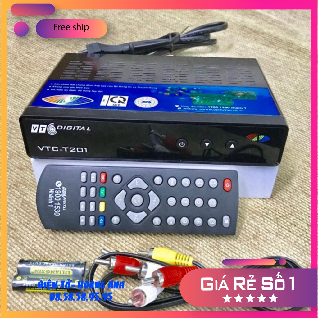 Đầu thu kỹ thuật số DVD -T2. VTC T201- giá tốt