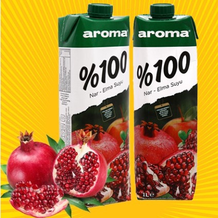 Nước Ép Trái Cây AROMA Táo/Lựu/Cherry/Xoài/Nho Hộp 1L