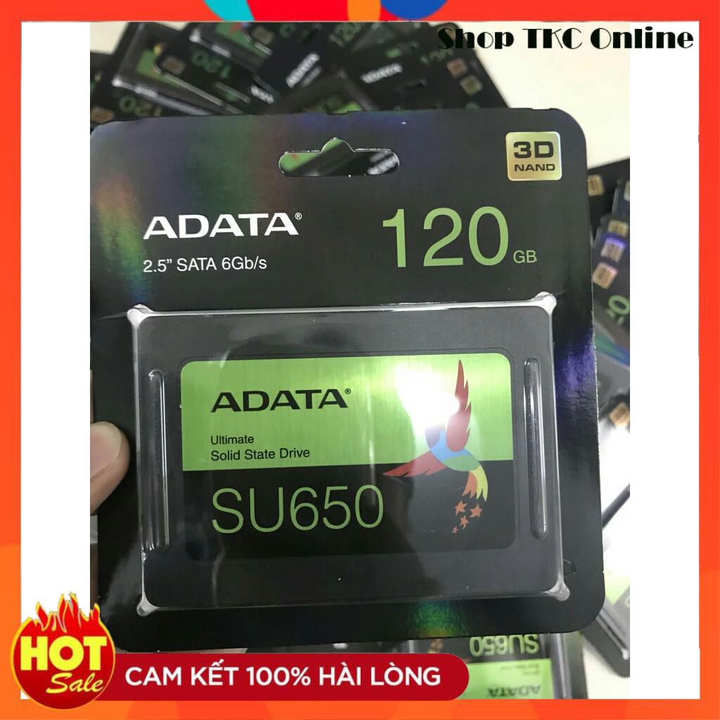 ⚡ Ổ cứng SSD Adata 120G 120GB SU650 chính hãng - tặng kèm cáp sata3 kết nối máy PC