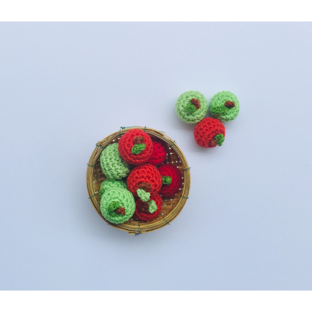 Trái cây mini len sợi handmade-@bellascrochet_corner