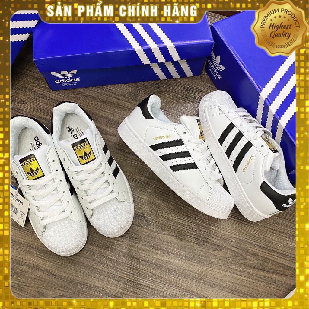[Hot trend Freeship]Giày Thể Thao Sneaker sò trắng vạch đen | BigBuy360 - bigbuy360.vn