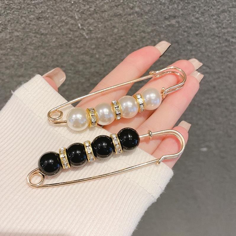 ❤️ Set cài áo, gim quần áo đính ngọc trai đen nhân tạo siêu xinh pk 1 ❤️