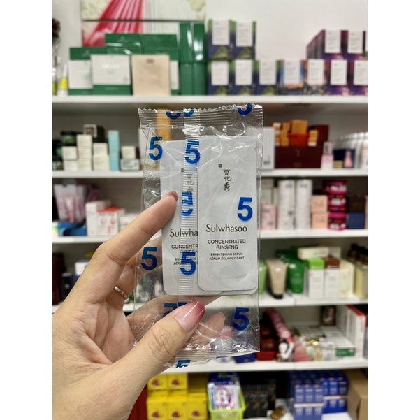 Gói Serum truyền trắng bạch sâm Sulwhasoo ConCentrated Ginseng Brightening 1ml
