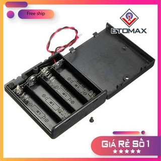 [Freeship-Hàng Loại 1] Hộp kết nối  nối tiêp 4 pin tiểu AA 1.5V thành nguồn 6V