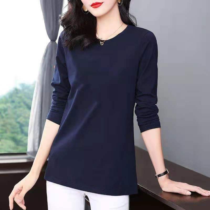 Áo thun tay dài plus size cho phụ nữ trung niên