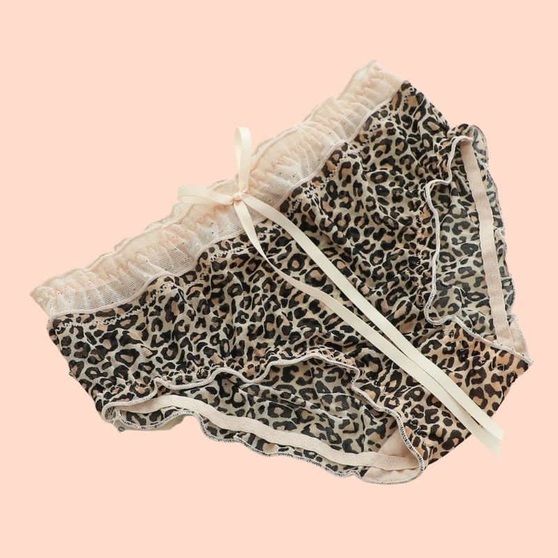 Quần Lót Nữ Cotton Thắc Nơ Nâng Mông SU Official, Quần Xì Viền Thun Họa Tiết Gợi Cảm 480