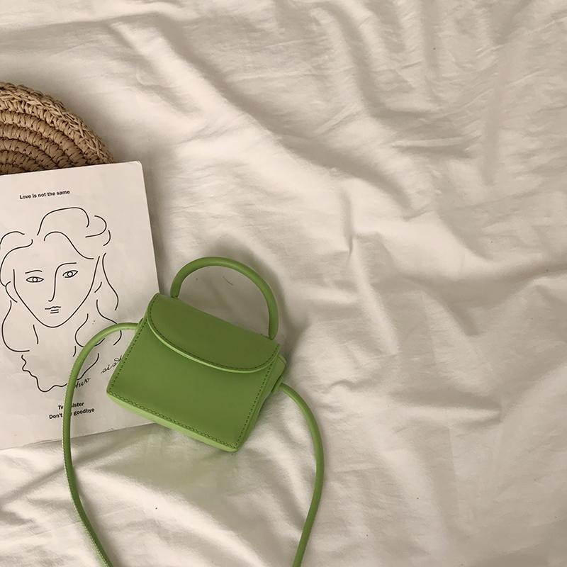 Túi da đeo chéo cỡ nhỏ phong cách Hàn Quốc 2020 cho nữ