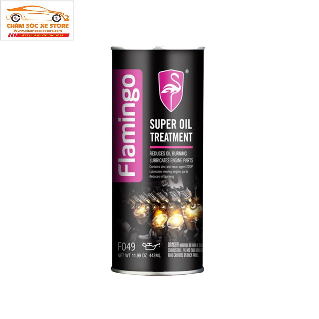 Dung dịch phụ gia dầu nhớt Flamingo Super Oil Treatment (F049) 443ml chamsocxestore