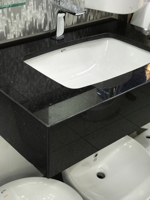 BỘ LAVABO BÀN ĐÁ + LAVABO INAX L-2298V + XẢ INAX A-325PS - CHÍNH HÃNG