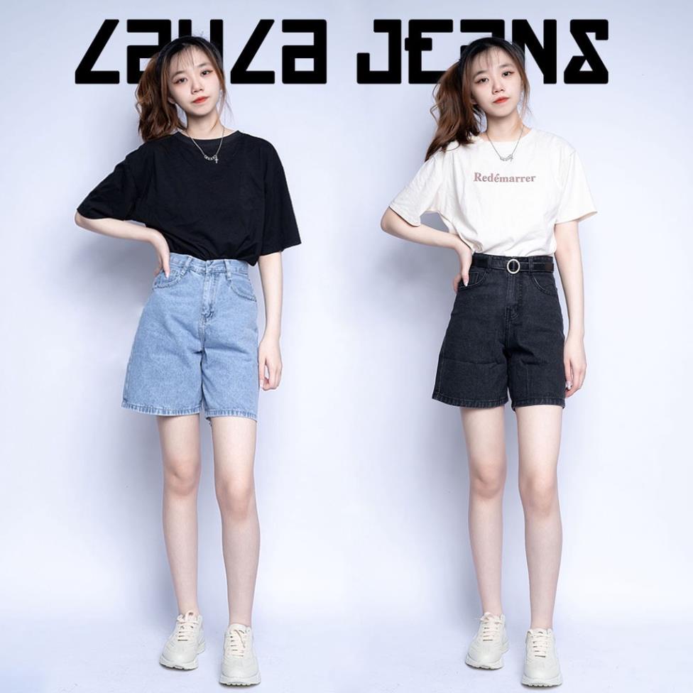 Quần Jean Nữ Ngố Phom Ống Rộng Hack Dáng Layla Ver.060, Lửng Denim Basic Lai Cuốn Cá Tính Hàn Quốc ⚡