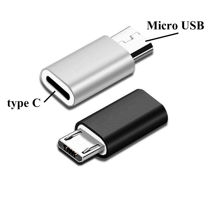 Cáp chuyển đổi cổng type C cái sang cổng Micro USB + lightning cho iPhone iPad Airpods