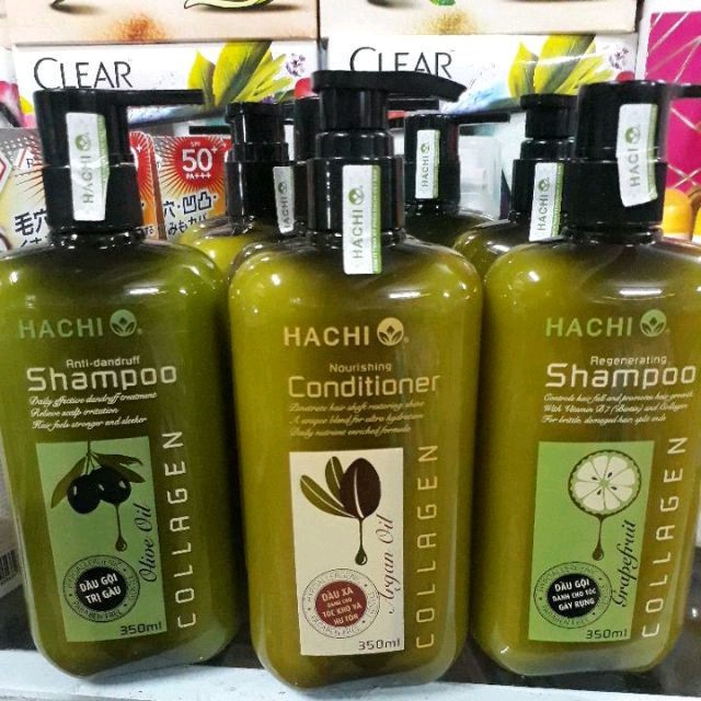 Dầu xả Hachi oliu dành cho tóc gầu - Dầu Xả dành cho tóc gàu OLIVE 3 size 350ml, 500ml, 800ml [Chính hãng] HACHI VIETNAM