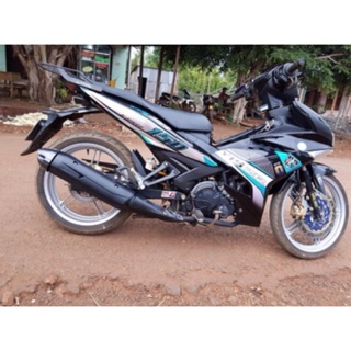 Tem exciter 150 Y15ZR xanh ngọc crom