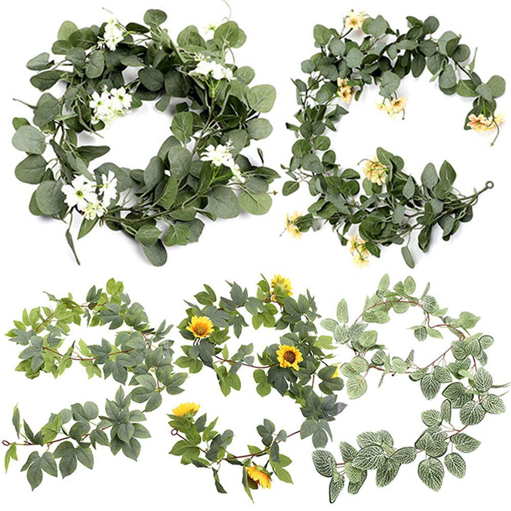 Vòng Hoa Hướng Dương Nhân Tạo Treo Tường Trang Trí Tiệc Cưới