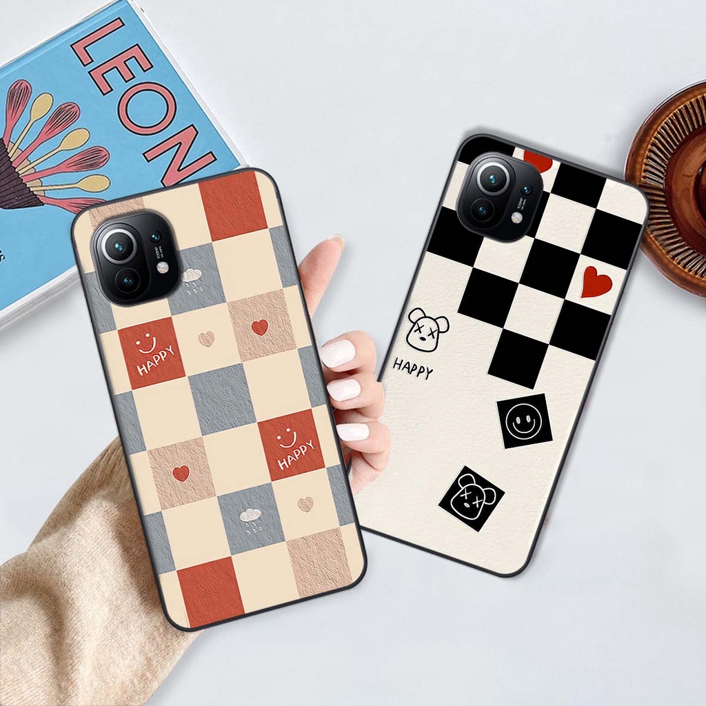 Ốp Xiaomi Mi 11 / Mi 11T / Mi 11 Lite caro trái tim cá tính, thời trang siêu đẹp, siêu phong cách