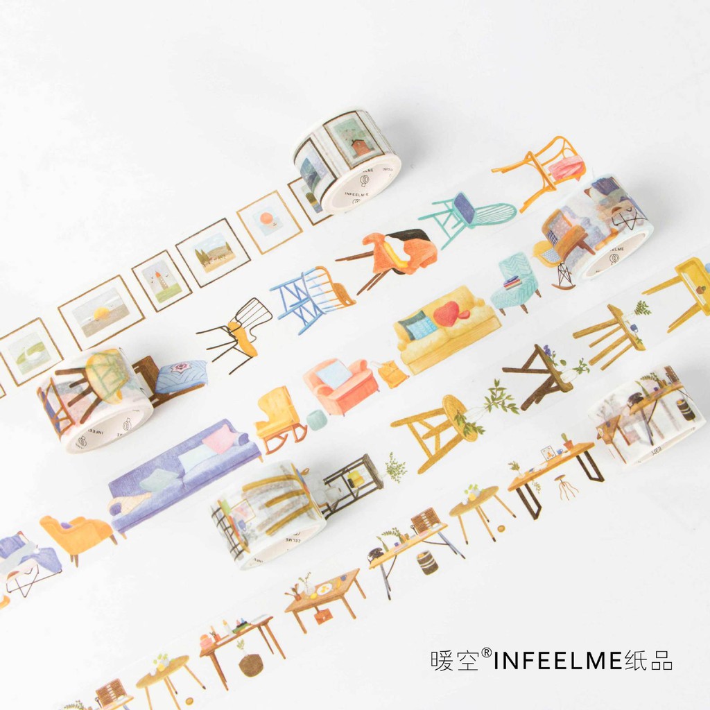 Băng dính washi tape trang trí planner WST132