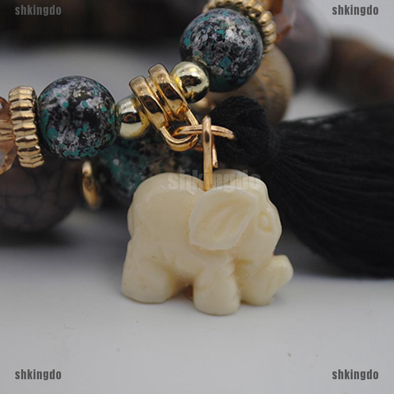 Bộ 3 vòng đeo tay chuỗi hạt phong cách boho thời trang