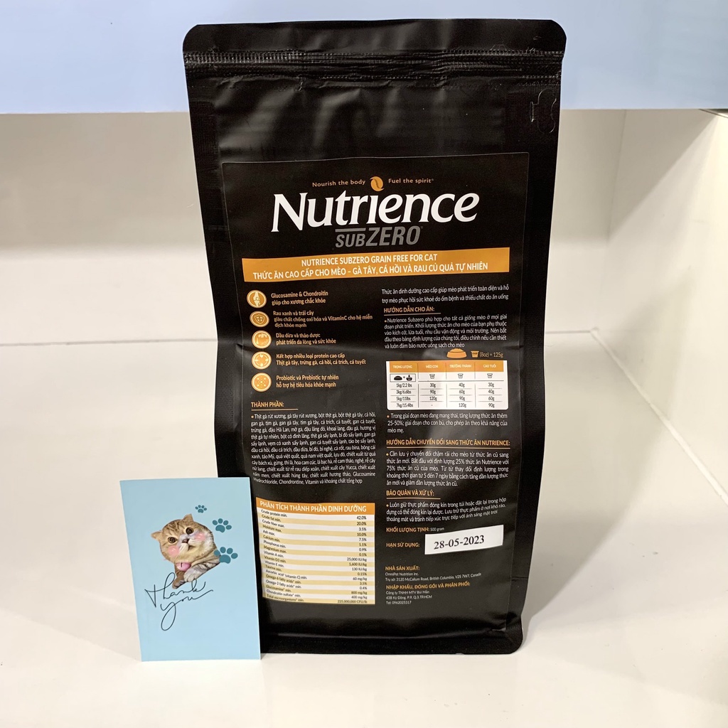 Hạt Nutrience Subzero Cho Mèo Con Và Mèo Lớn [Nhập Khẩu Canada]