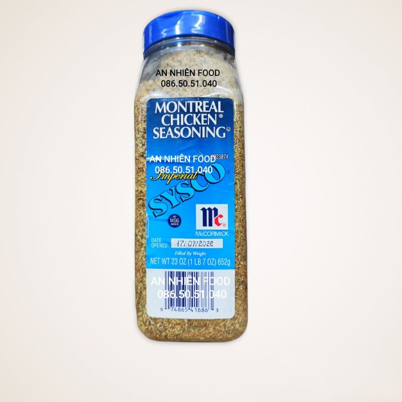 Montreal Chicken Seasoning Bột Gia Vị Sysco Mccormick