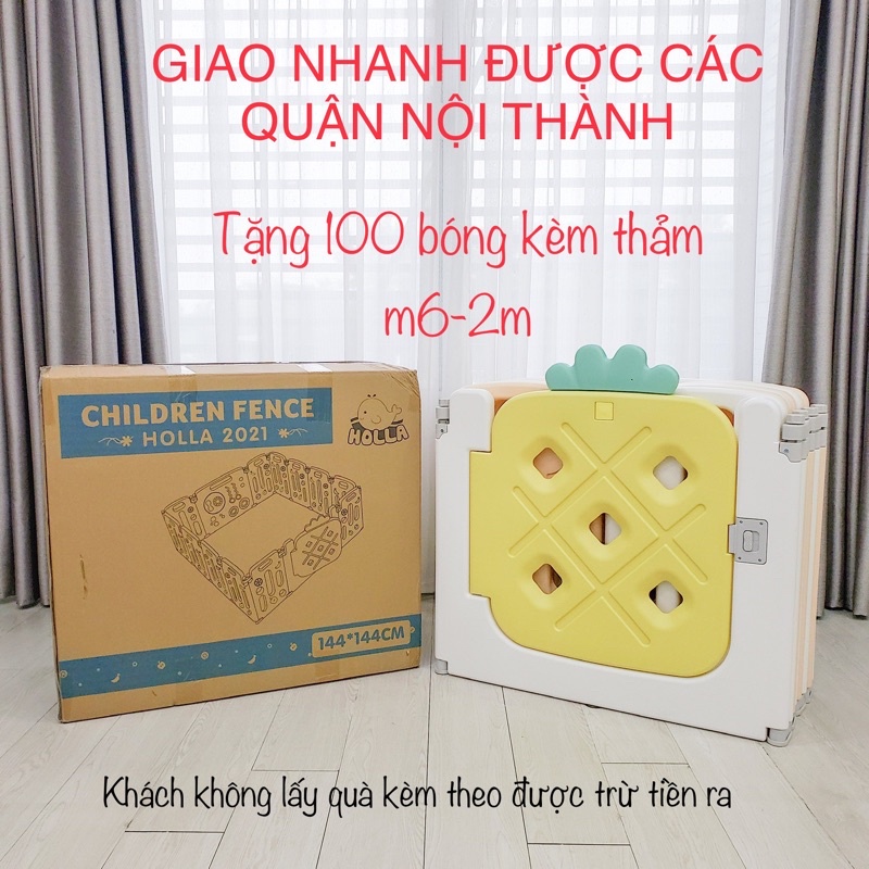 Quây cũi nhựa gấp gọn, cũi quây nhựa an toàn cho Bé (nhiều quà tặng)