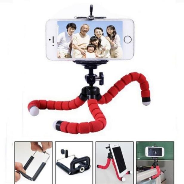 Ripod Kẹp 3 chân Bạch Tuộc Giữ Điện Thoại Chụp Hình, Quay Phim, Livetream - Dễ Dàng Uốn Dẻo Bám Địa Hình