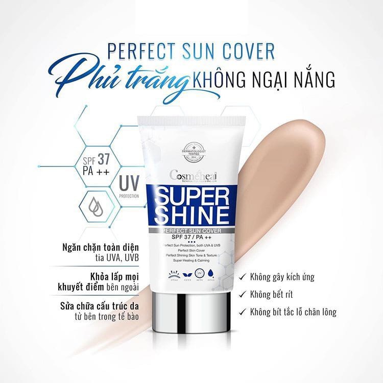 Kem nền chống nắng Cosmeheal SuperShine Perfect Sun Cover