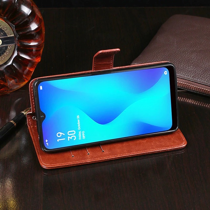 Bao da điện thoại da PU dạng ví nắp lật cho OPPO F11 F 11 Pro A9X