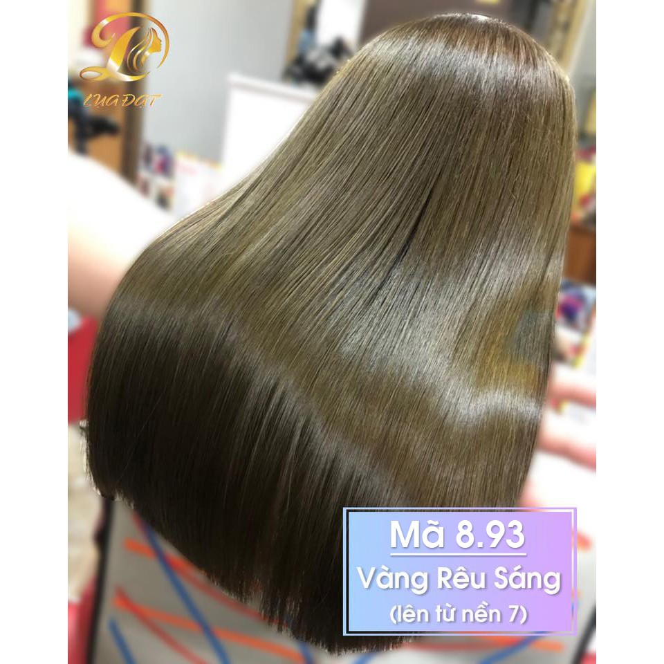 (Không Tẩy) VÀNG RÊU-Thuốc nhuộm tóc(8.93) CHIKO+ TẶNG kèm trợ nhuộm+HẤP PHỤC HỒI