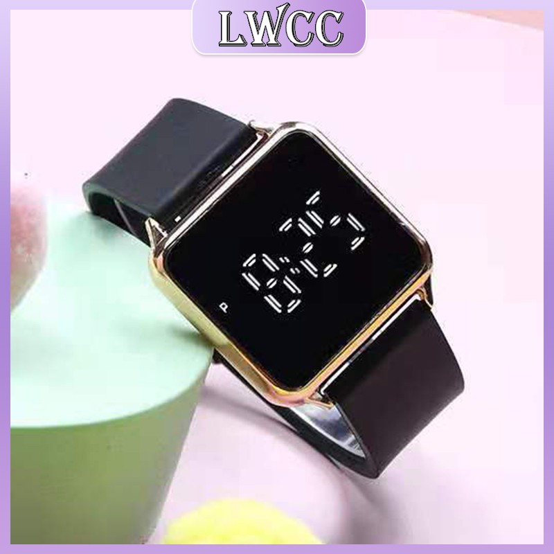 Đồng hồ điện tử mặt vuông tích hợp đèn LED kiểu dáng thời trang cho nam và nữ | BigBuy360 - bigbuy360.vn