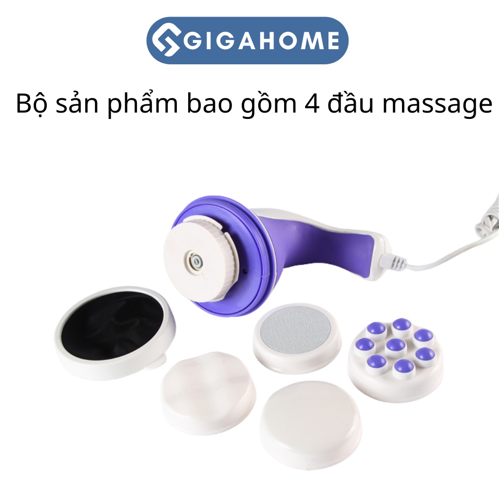 Máy Massage  Cầm Tay 4 Đầu GIGAHOME Đánh Tan Mỡ Bụng, Lưu Thông Máu 1043