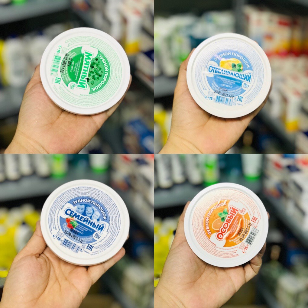Bột tẩy trắng răng Nga