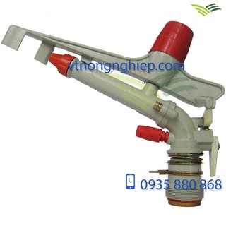Béc tưới TP-04 bán kính 21-23m, béc cánh đập có chỉnh góc tưới