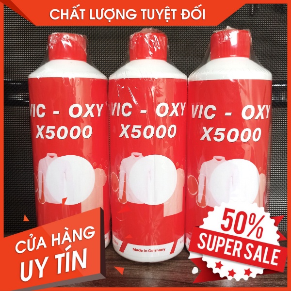 Thuốc tẩy, nước tẩy trắng, tẩy mốc, vết ố quần áo đa năng thần thánh - Tẩy trắng quần áo X5000