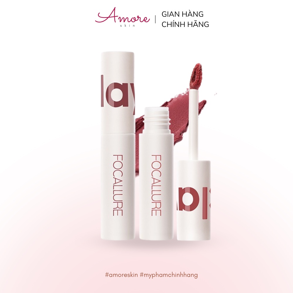 Son kem Focallure CLAY màu nhung sương lì mịn - son lì nội địa trung AmoreSkin