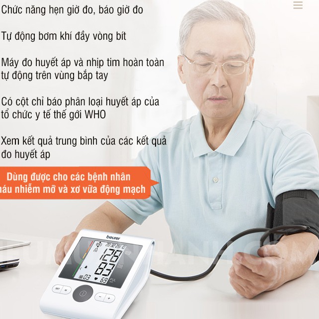 Máy đo huyết áp bắp tay Beurer BM28