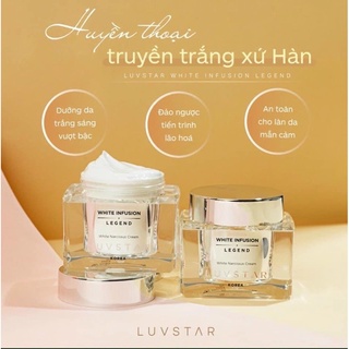 Kem Dưỡng Trắng Da Luvstar White Infusion Legend White Narcissus Cream full size 55ml