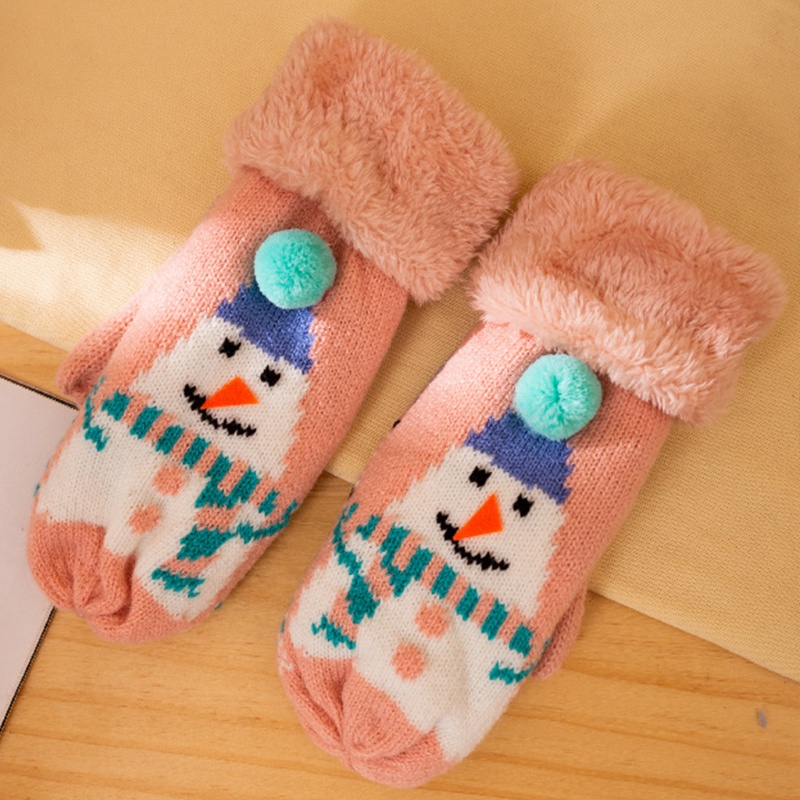 Găng Tay Dệt Kim Giữ Ấm Bảo Vệ Toàn Diện Thời Trang Mùa Đông