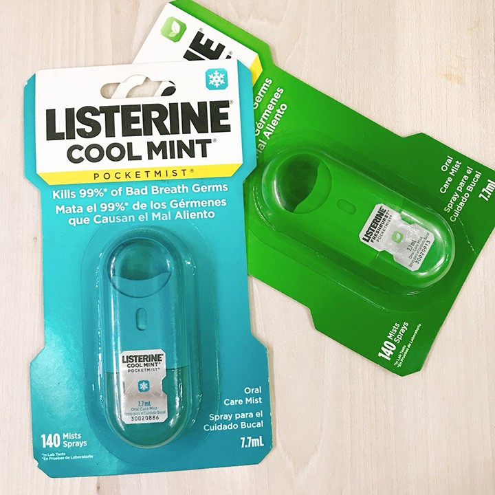 Xịt thơm miệng Listerine Cool Mint 7.7ml