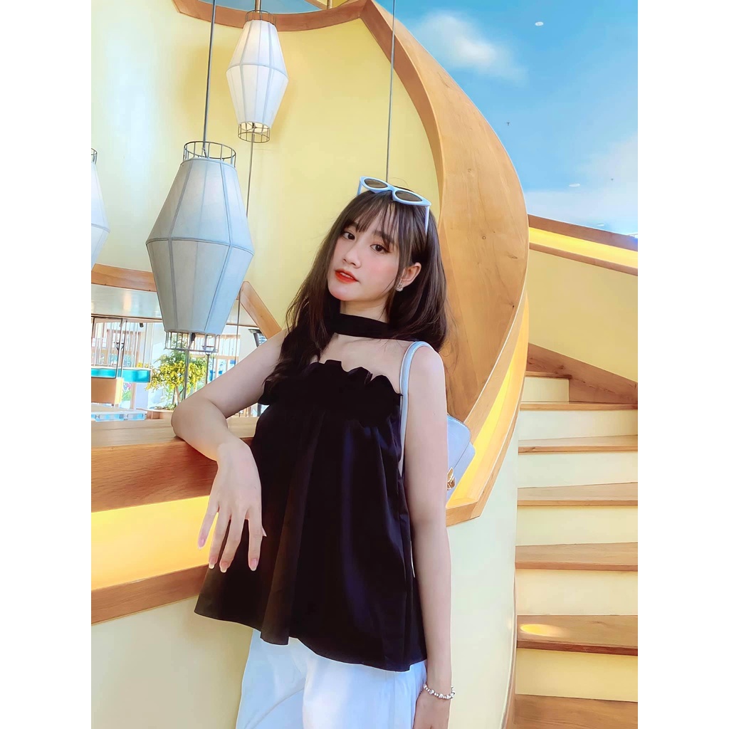 Áo Ống Voan Chồng Cổ A5183